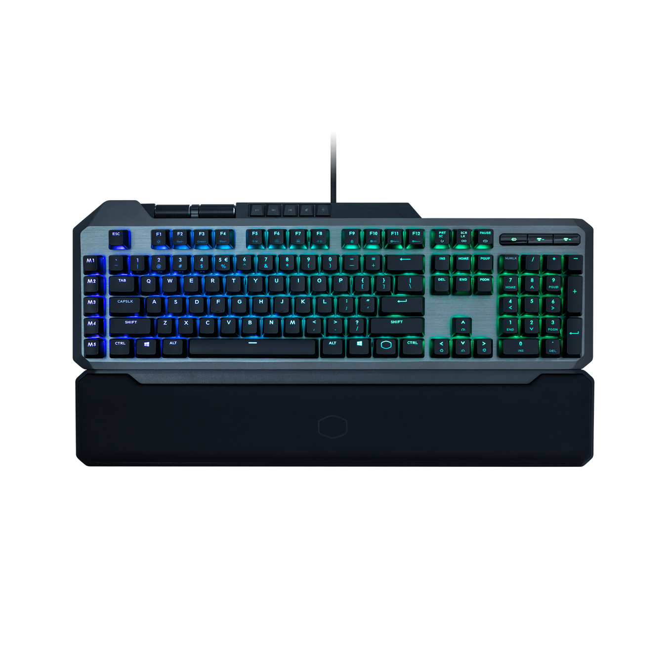 Full RGB per key illumination and understated lightbar makes this keyboard a perfect 10 in appearance