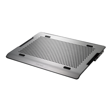 Supporte jusquà 17 MNX-SMTS-20FN-R1 Cooler Master MasterNotepal Refroidisseurs pour ordinateur portable Ventilateurs ajustables 2x 80mm Conception en aluminium sablée 