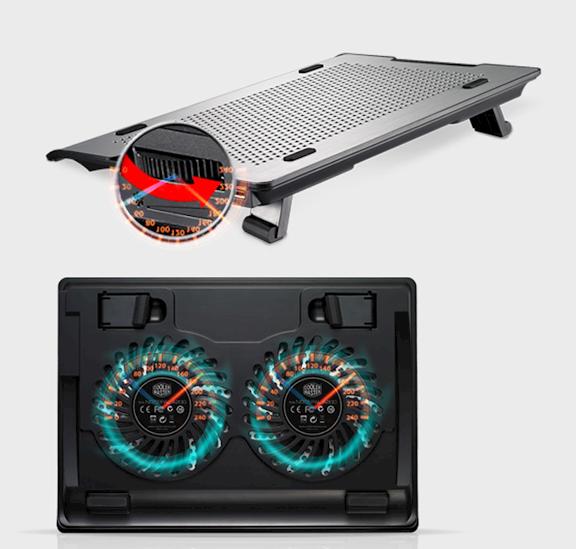 Dual 140mm Fans With Fan Speed Controller