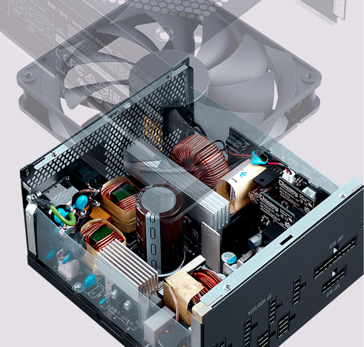 V750 Gold 750W Semi-Fanless Full-Modular Power Supply | Cooler Master