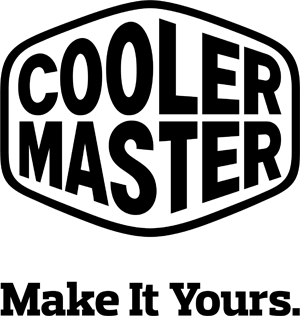 Cooler Master Logo with Slogan at bottom - Black