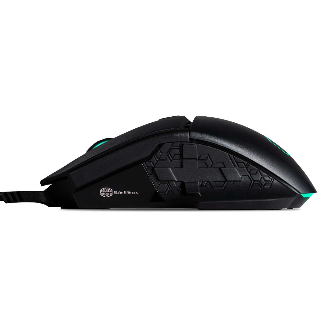 MM830 Gaming Mouse - PBT chassis minimizes wear and tear due to sweat, sun, and Cheeto dust. Omron switches and Japanese ALPS scroll encoder for nice snappy weapon switches.