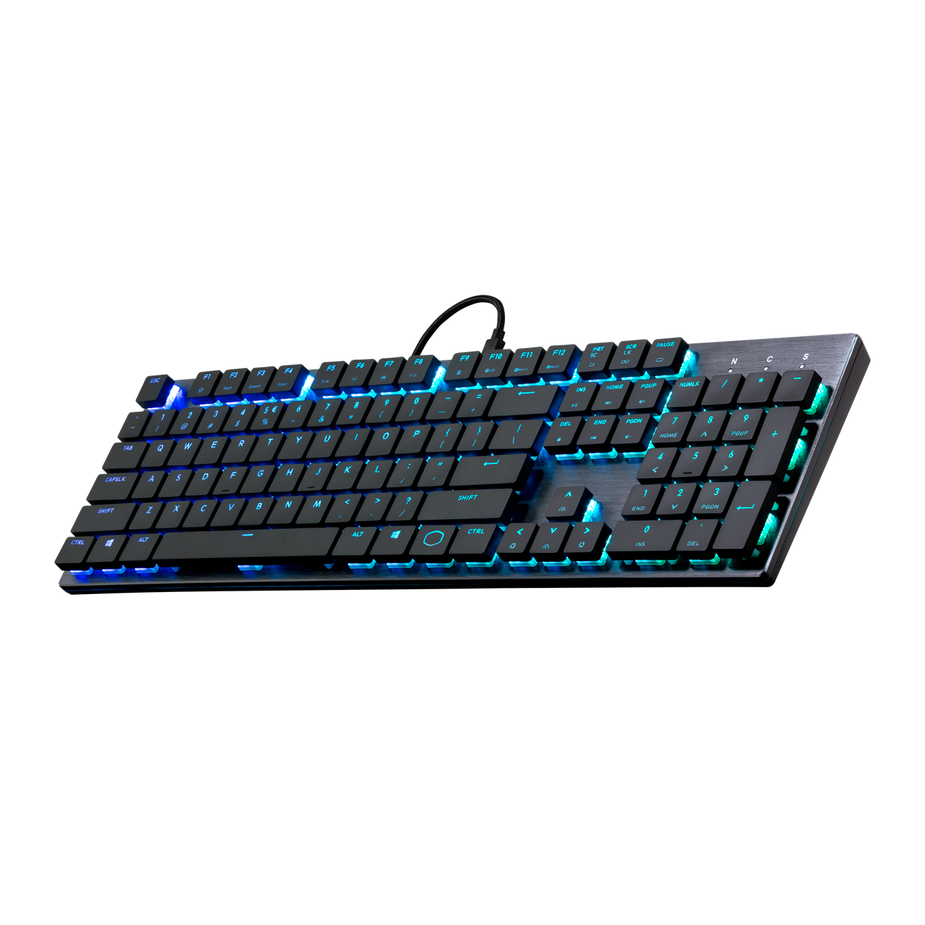 SK650 Low Profile RGB Mechanical Gaming Keyboard - Brushed Aluminum Design