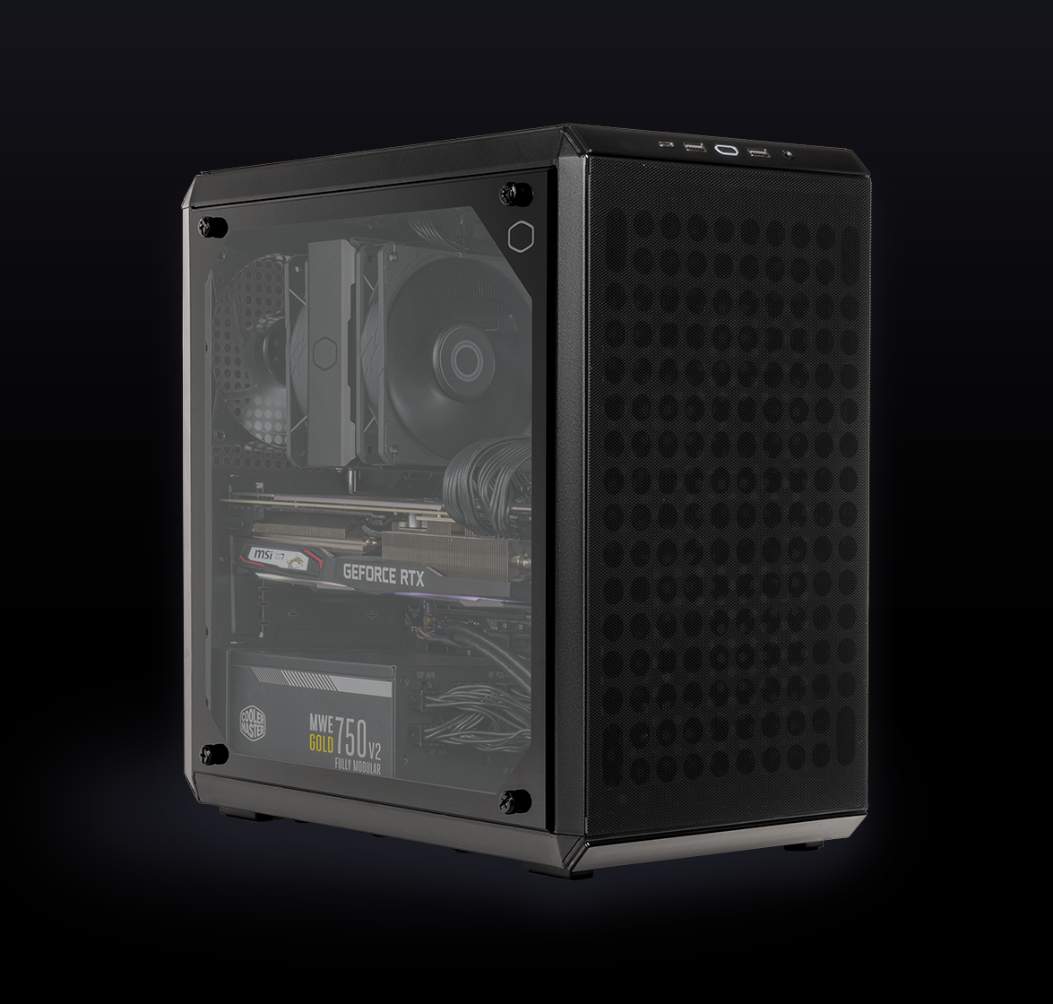 Cooler Master MasterBox Q300L Micro-ATX Tower with Magnetic Design Dust  Filter, Transparent Acrylic Side Panel, Adjustable I/O & Fully Ventilated