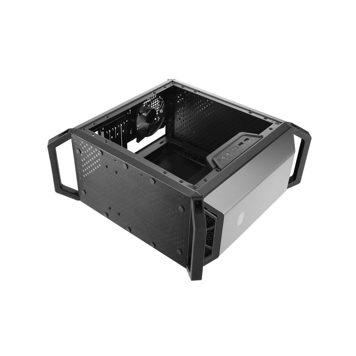 MasterBox Q300P Mini Tower Case - The case can be put in vertical and horizontal position.