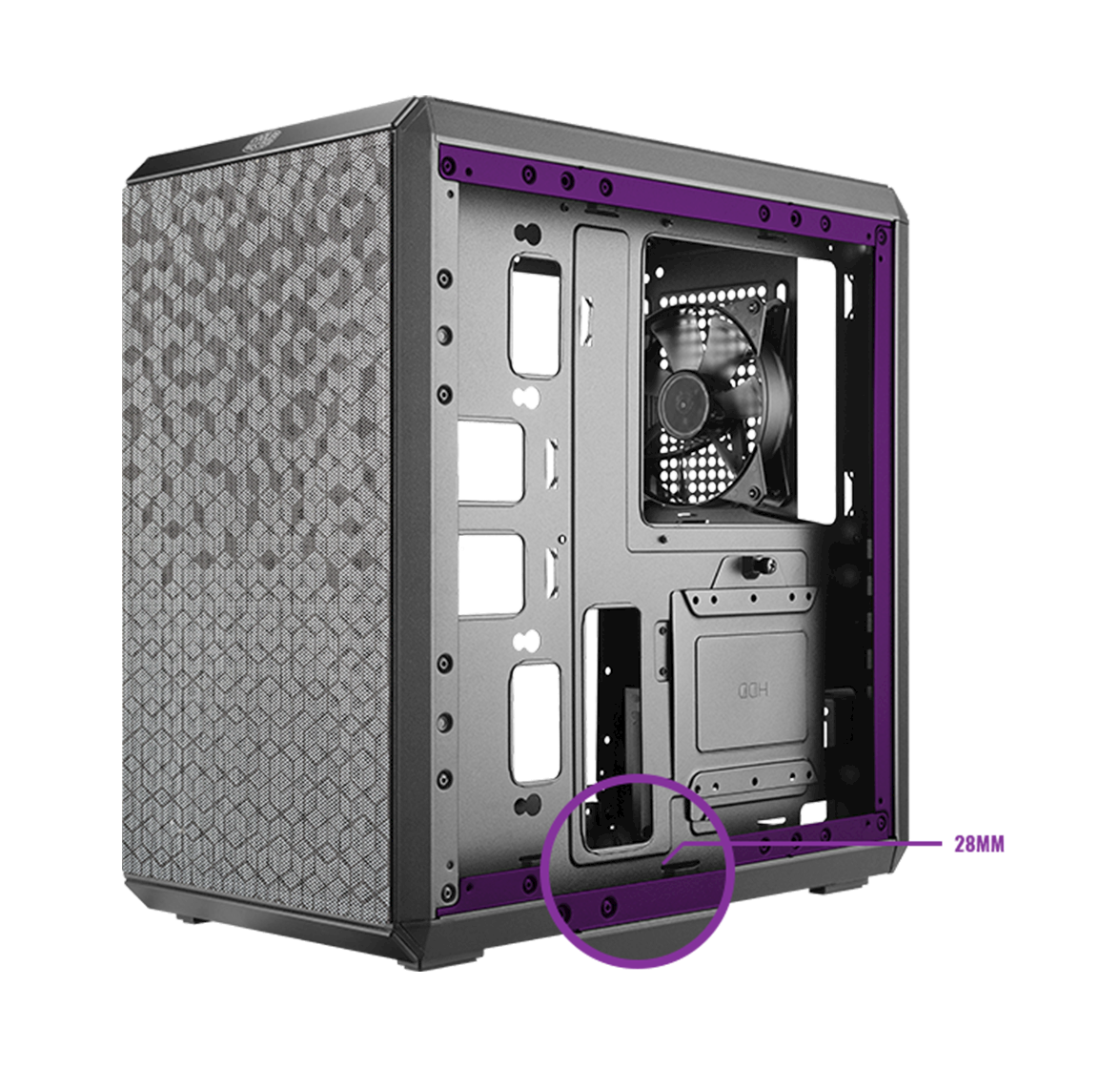 Cooler Master MasterBox Q300L Mini Tower PC Case Clean Routing Space