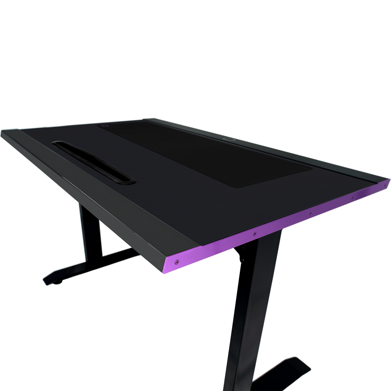 GD120 ARGB Gaming Desk - Close up shot at a 45 degree angle