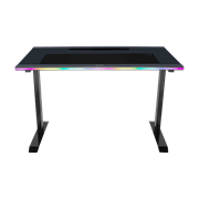 GD120 ARGB Gaming Desk - Tilt front view with RGB LED lights
