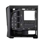 Right side view of the MasterBox 500 without side panel.
