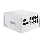 V750 Gold V2 White Edition - fully customizable cabling reduces clutter, increases airflow