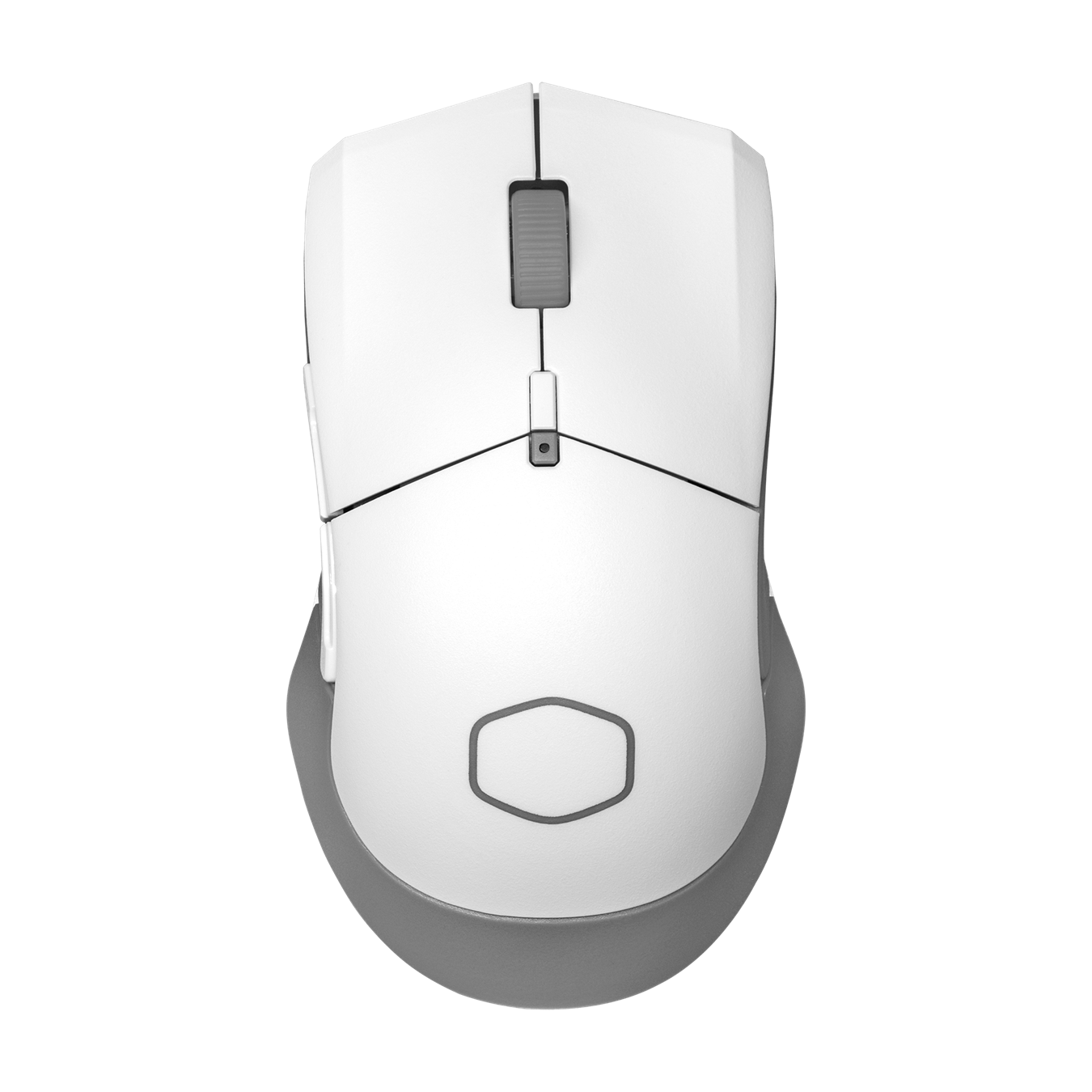 MM311 White Edition Wireless Mouse - Optimized for right-handers with two side buttons and lightweight design without exterior holes that compromise on aesthetics, weighs in at 77g even with a AA battery included