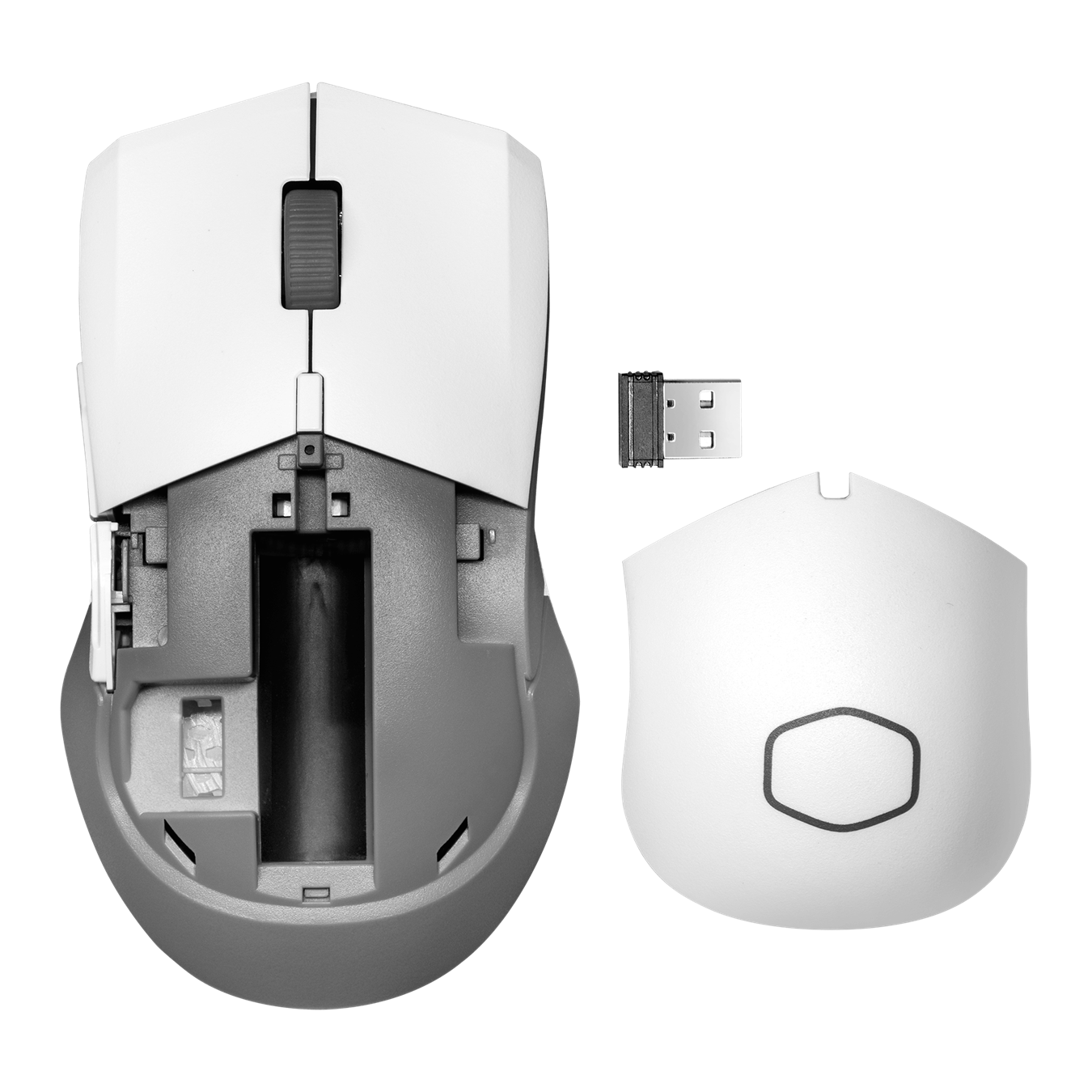 MM311 White Edition Wireless Mouse - USB Dongle