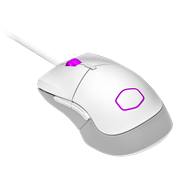 MM310 White Edition Gaming Mouse - Optimized for right-handers with two side buttons and weighs in at 50g without exterior holes that compromise on aesthetics