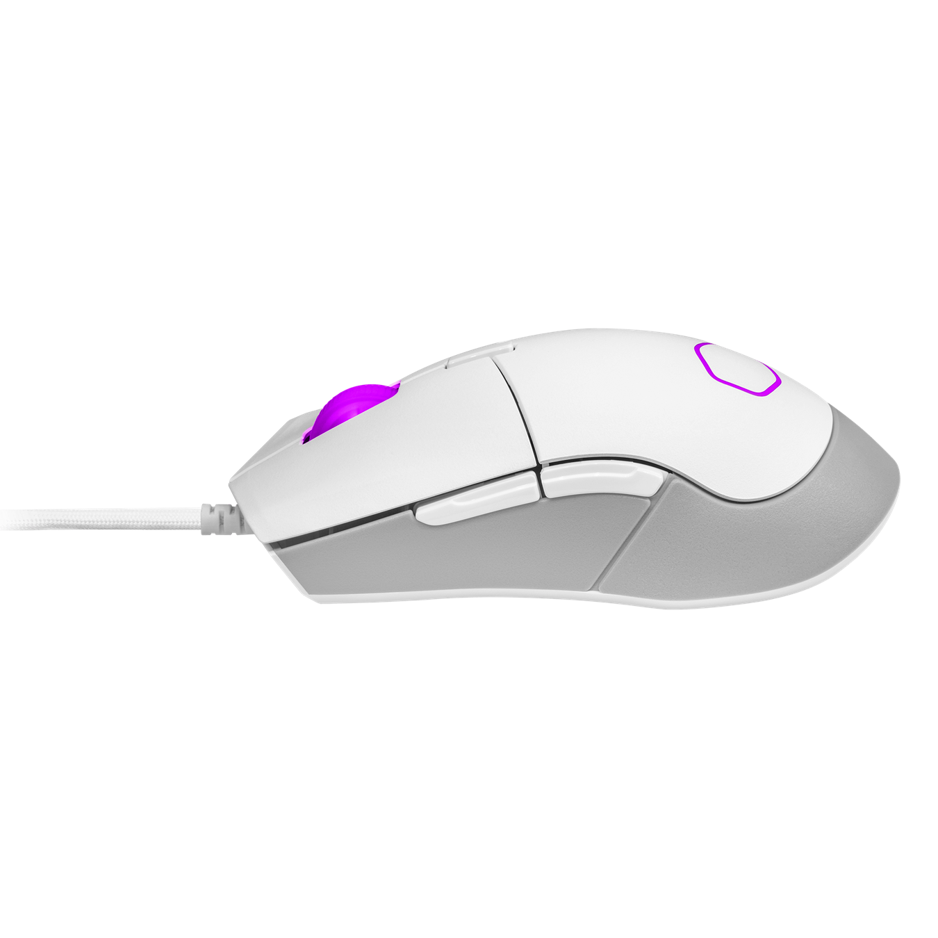 MM310 White Edition Gaming Mouse - New-and-improved feet made with PTFE material for low friction and high durability, which provides a smooth, fast glide with maximum responsiveness