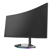 GM34-CWQ ARGB 34" Curved Gaming Monitor - Experience lively and outstanding colors with wide color gamut of DCI P3 9 8 % with astonishing WQ HD 3440 *1440 resolution on the ultra narrow bezel flat panel.