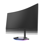 GM34-CWQ ARGB 34" Curved Gaming Monitor - Supports the height adjustment from 0-80mm