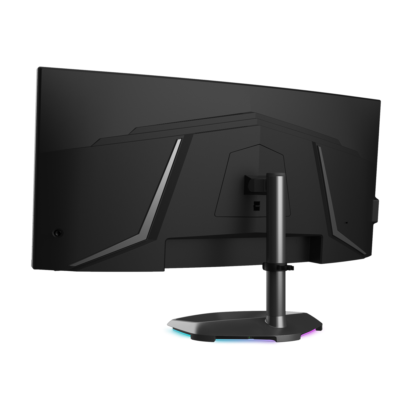 GM34-CWQ ARGB 34" Curved Gaming Monitor - Has a clean design with minimal branding that can fit perfectly in any setup