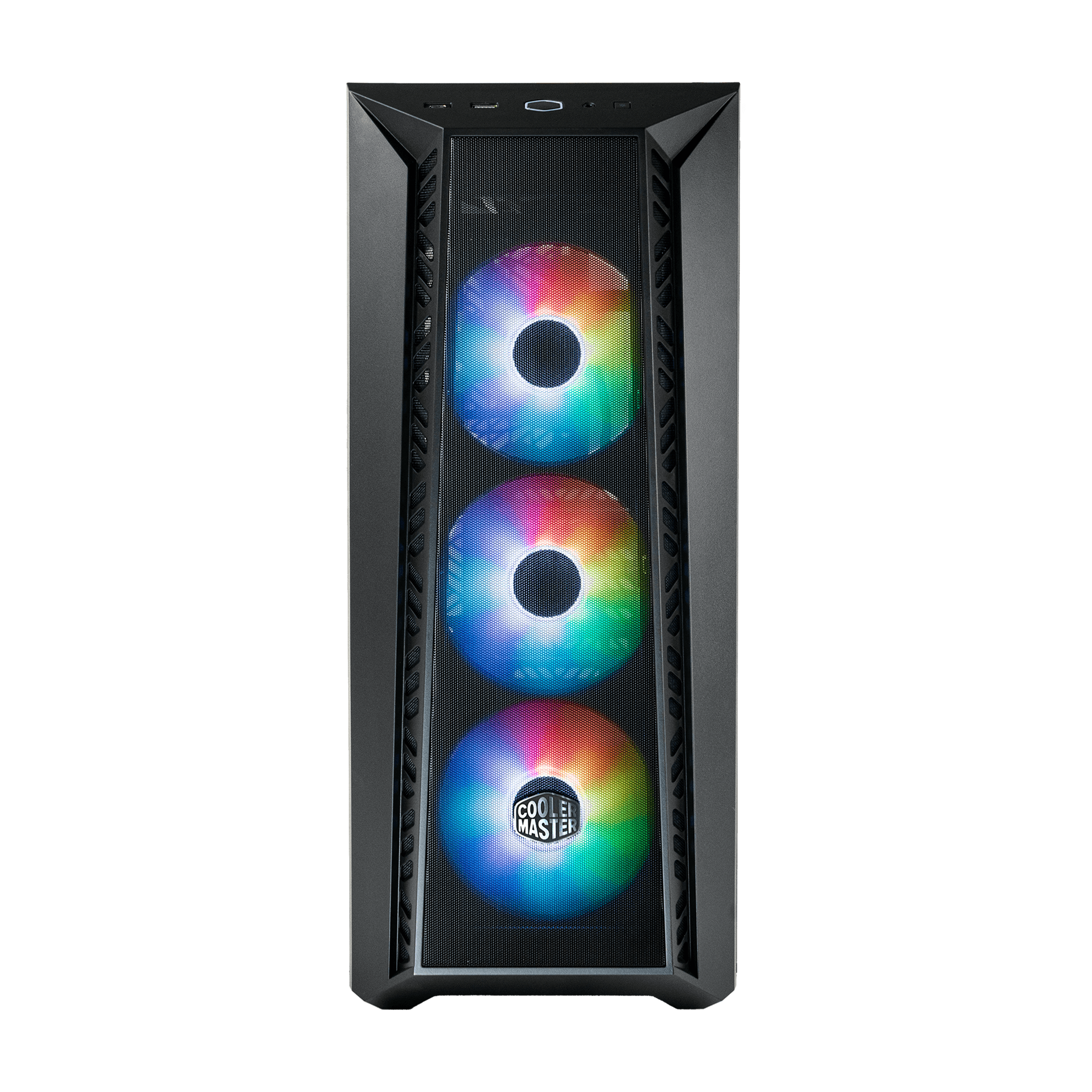 Cooler Master MasterBox 520 Mesh Blackout Airflow ATX Mid-Tower, Mesh Front  Panel, Tempered Glass Panel, E-ATX up to 10.7”, Gen2 Type-C, Three CF120