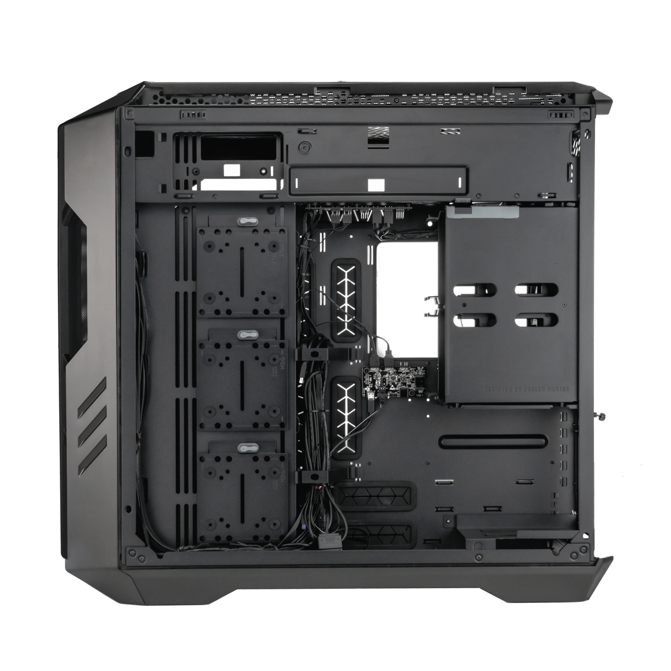 HAF 700 - This chassis features a fully integrated PWM/ARGB Hub that allows for effortless cable management and control over multiple fans and ARGB devices.