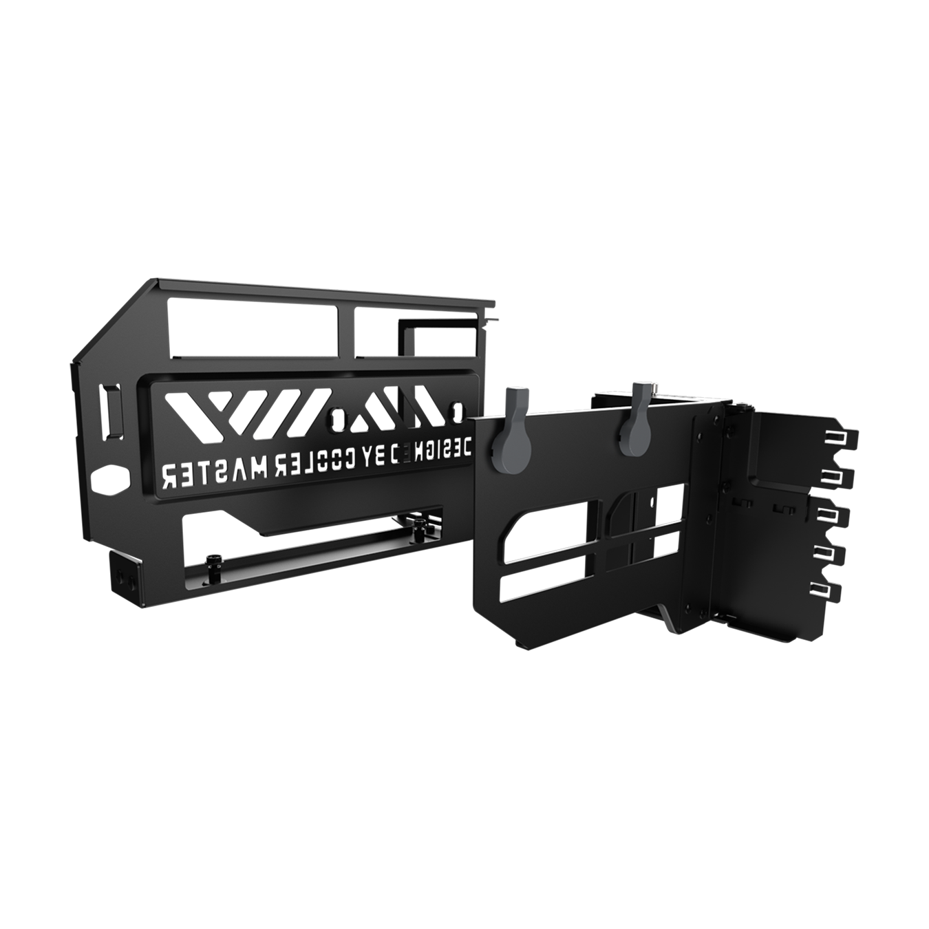 Vertical Graphics Card Holder Kit V3 - The modular design of the Vertical Graphics Card Holder Kit V3 allows GPUs to placed in the system after the holder has been fixed in a preferred layout. 