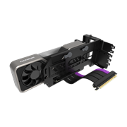 Vertical Graphics Card Holder Kit V3 - A PCIe 4.0 riser cable is included to assist the installation process and ensure high efficiency at uncompromised speeds.