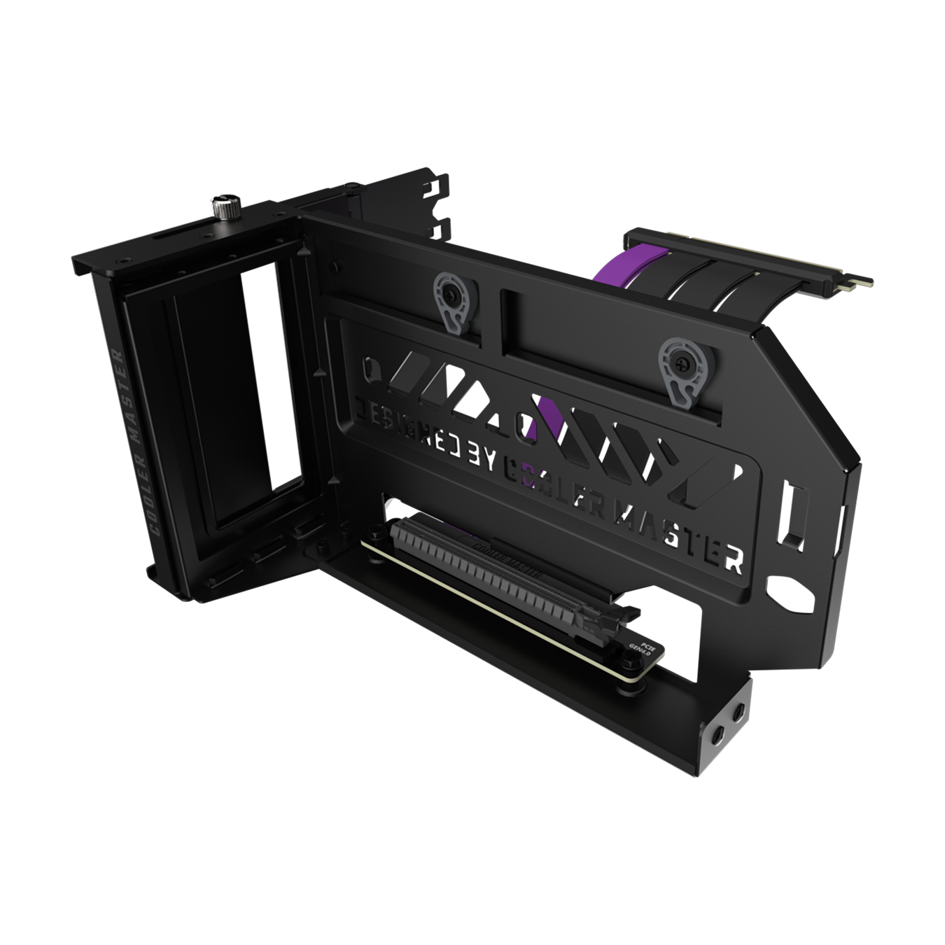 Vertical Graphics Card Holder Kit V3 - The GPU panel is completely removable for greater ease of installation and can be toollessly adjusted in two directions.