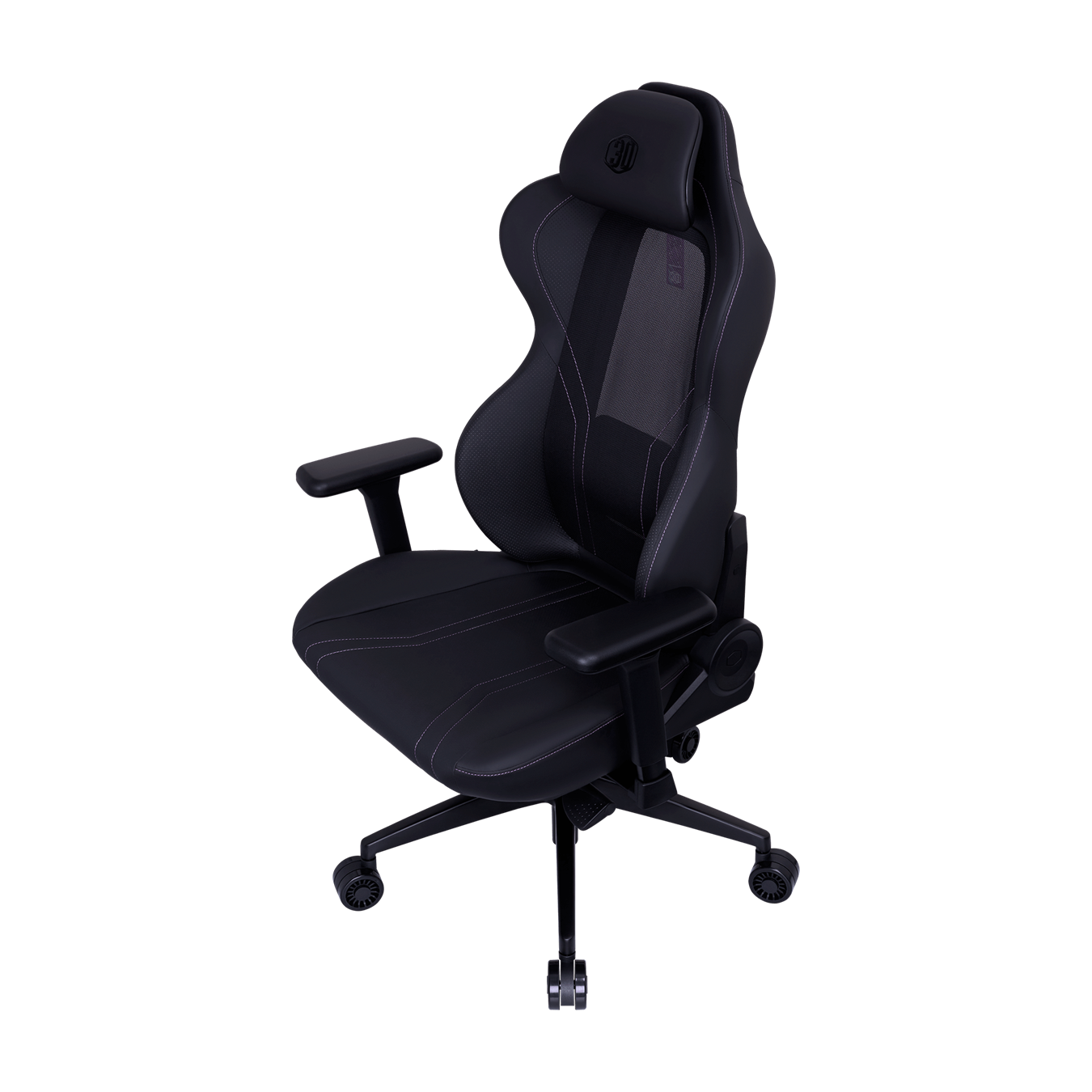 Hybrid 1 Ergo-Gaming Chair 30th Anniversary Edition - Tilt Down 45 Degree Angle Left View