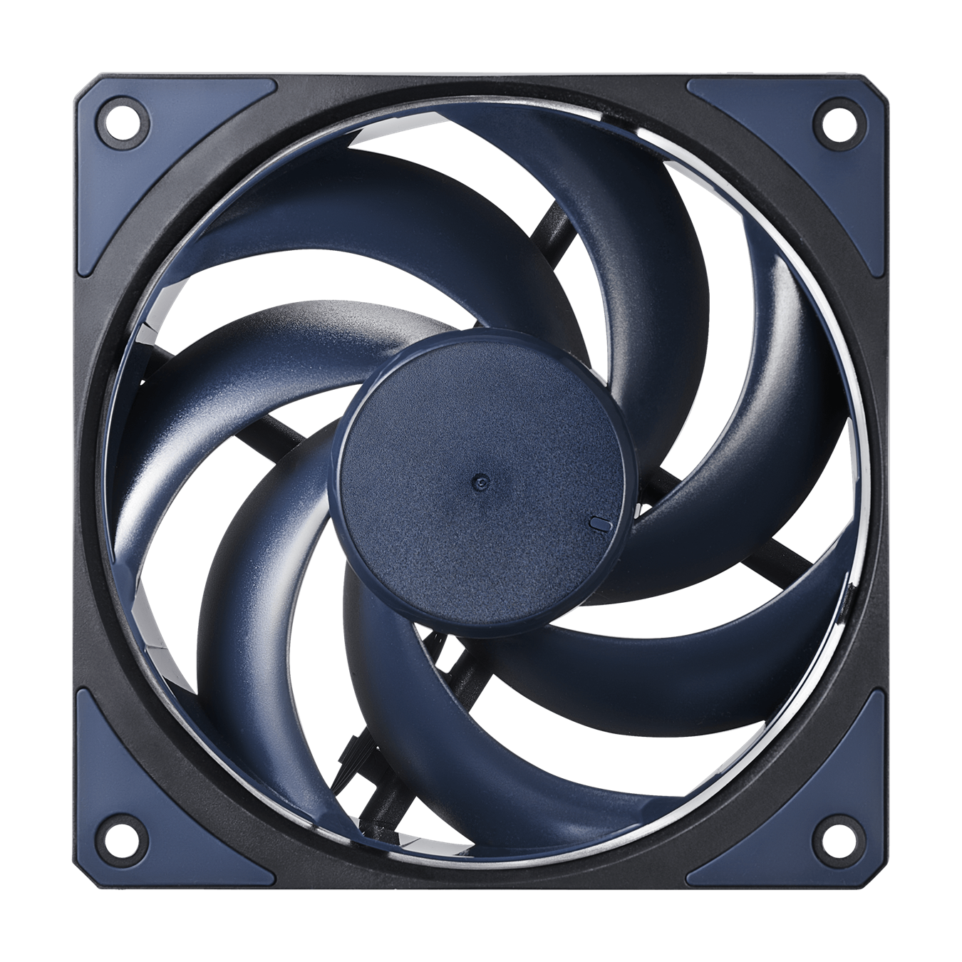 Mobius 120 -  Interconnecting fan blades designed for a reinforced and rigid structure, eliminating vibration for stable fan rotation.