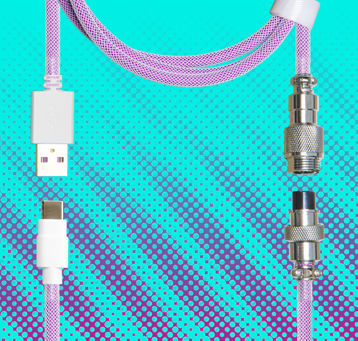 Wooting Detachable USB-C Coiled/Straight Cable Set