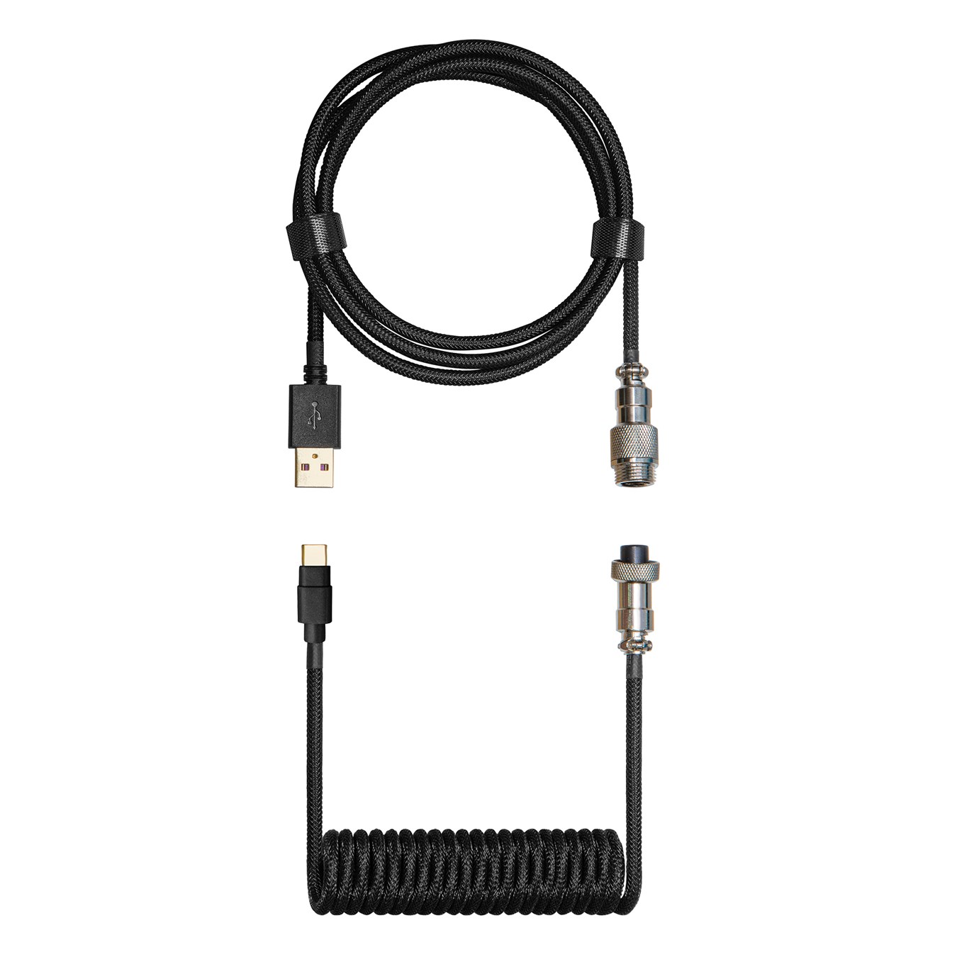 Coiled Keyboard Cable - Black