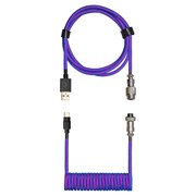 Coiled Keyboard Cable - Blue Purple
