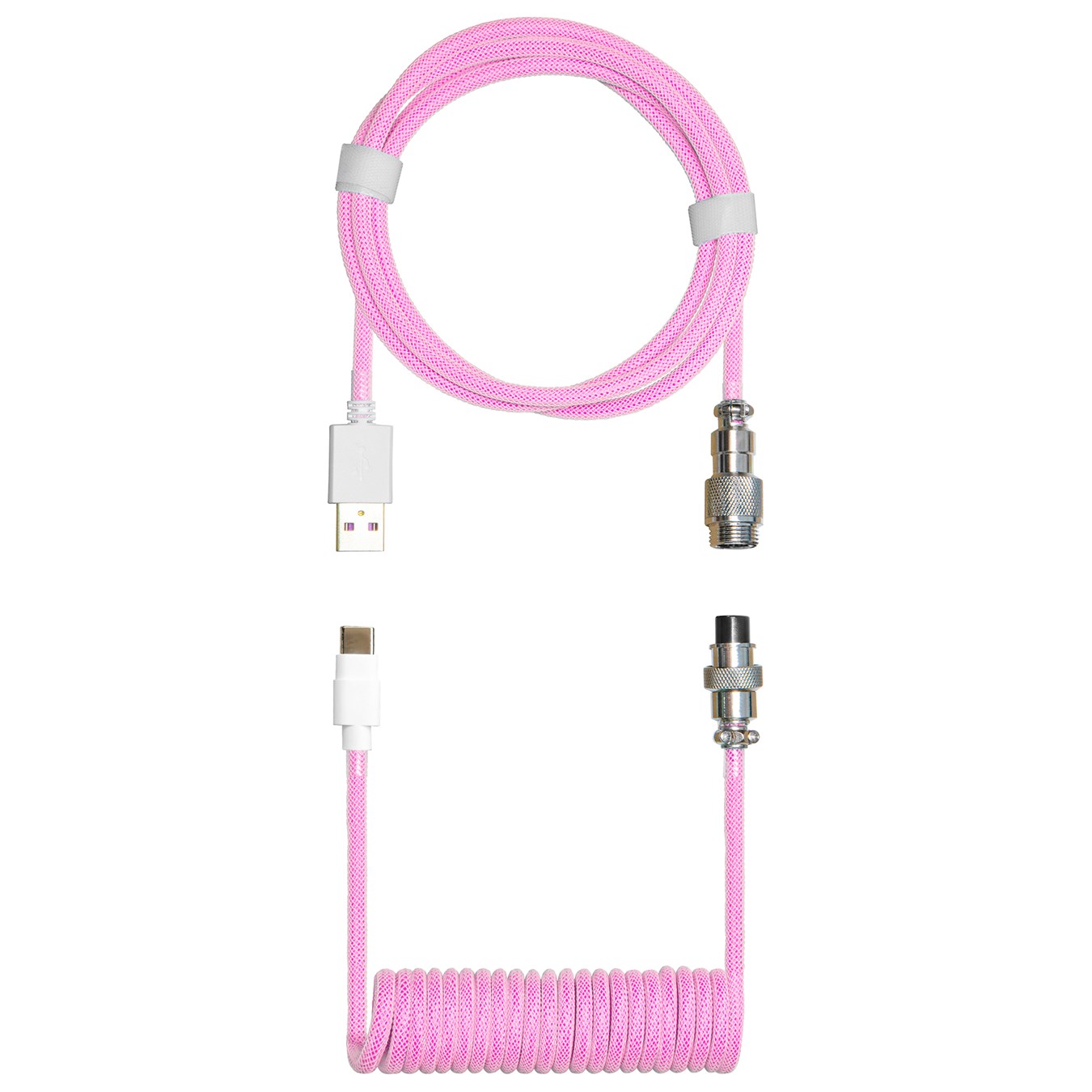 Coiled Keyboard Cable - Magenta