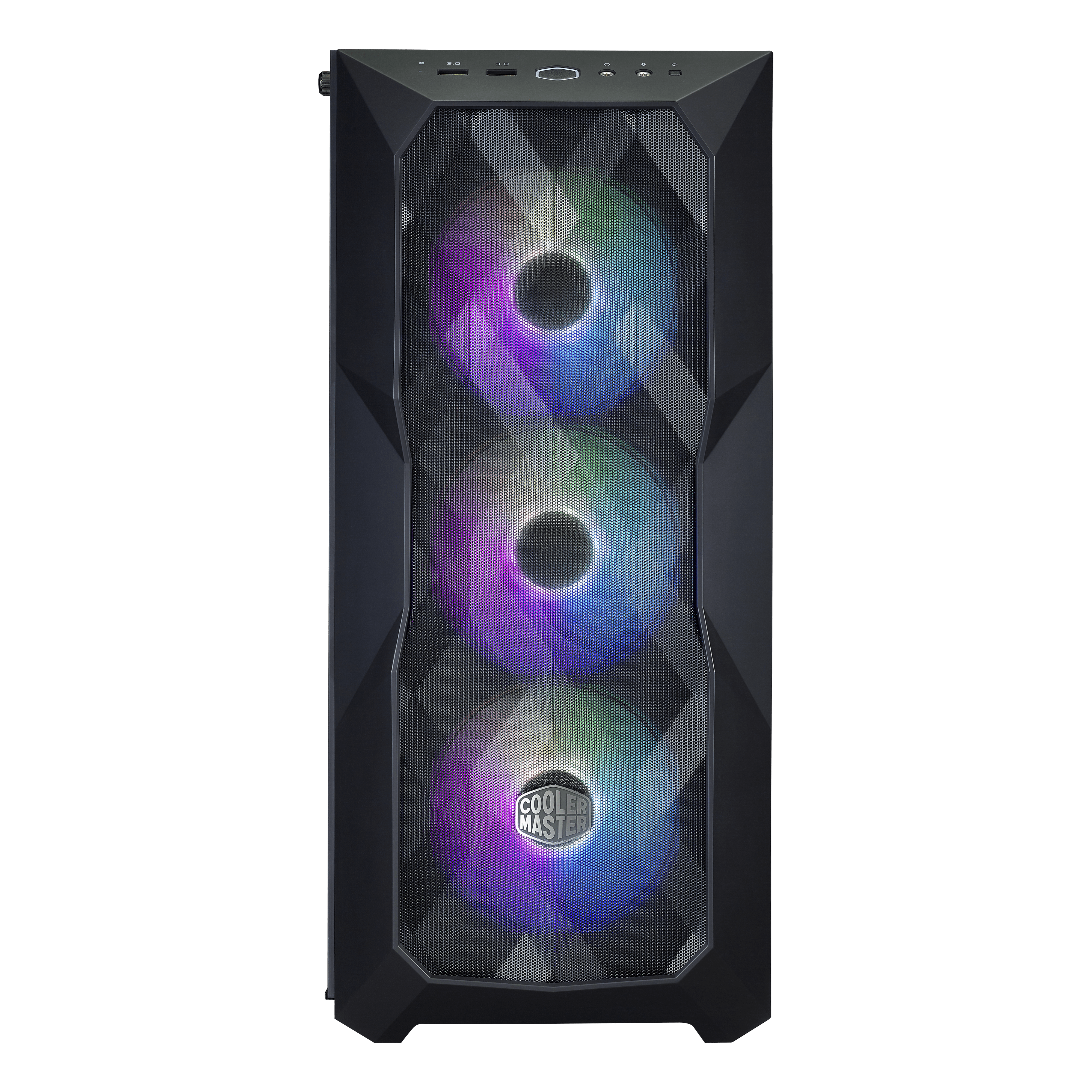 Cooler Master MasterBox TD500 Mesh Airflow ATX Mid-Tower with Polygonal  Mesh Front Panel,and Crystalline Tempered Glass - Black MCB-D500D-KGNN-S01