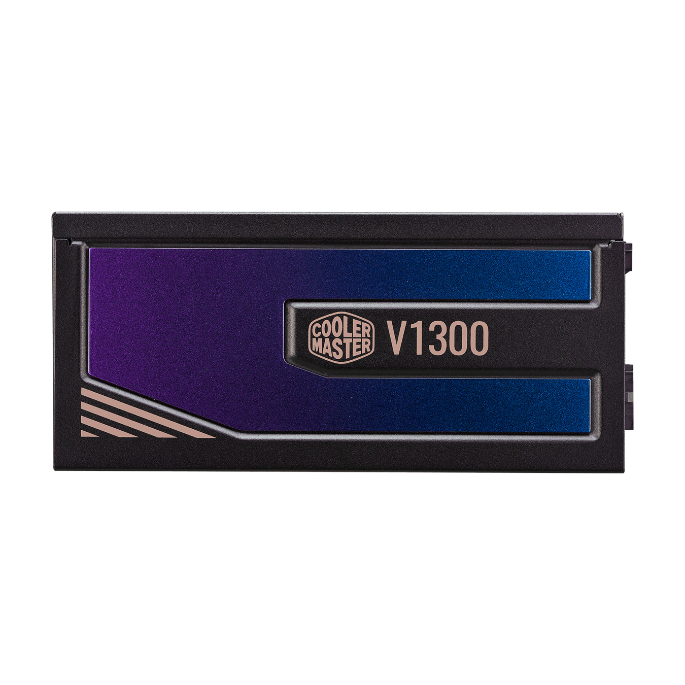 V1300 Platinum 30th Anniversary Edition - The chameleon side plaque is even more charming match other Cooler master 30th anniversary series products.