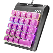 Control Pad Extra Keycap Sets - Premiere Pro Set - 45 Degree Angle View