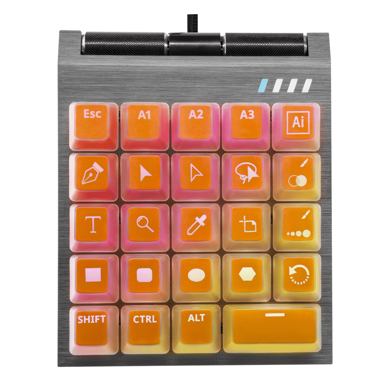 Control Pad Extra Keycap Sets - Illustrator Set - Top View