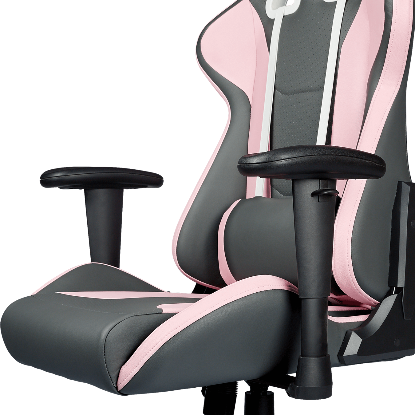 Caliber R1S Rose Gaming Chair - Rose White & Rose Gray