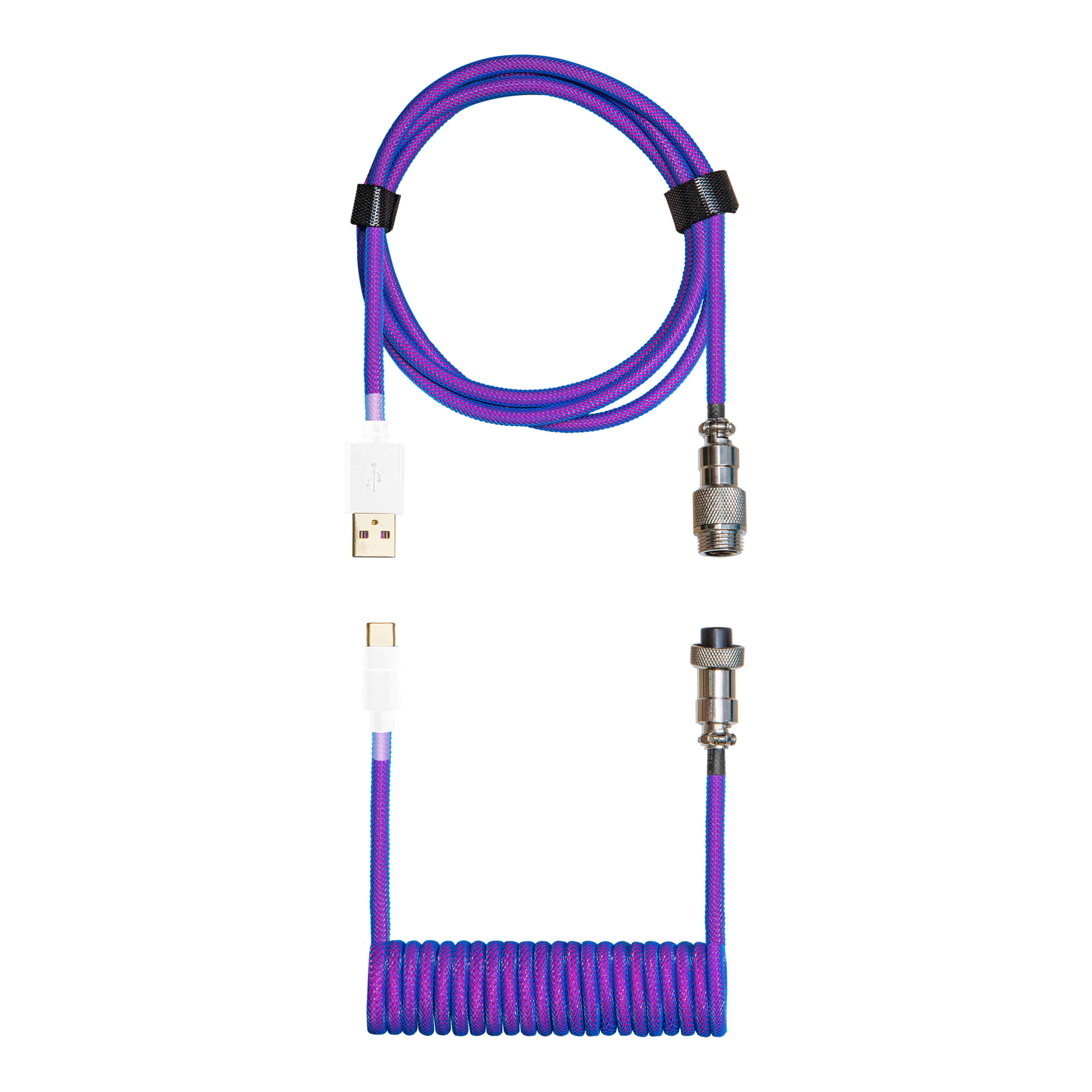 Glorious Coiled Keyboard Cable – Coiled USB C Cable Artisan Braided Cables  for Mechanical Gaming Keyboard Coiled Cable - Custom Keyboard Cable