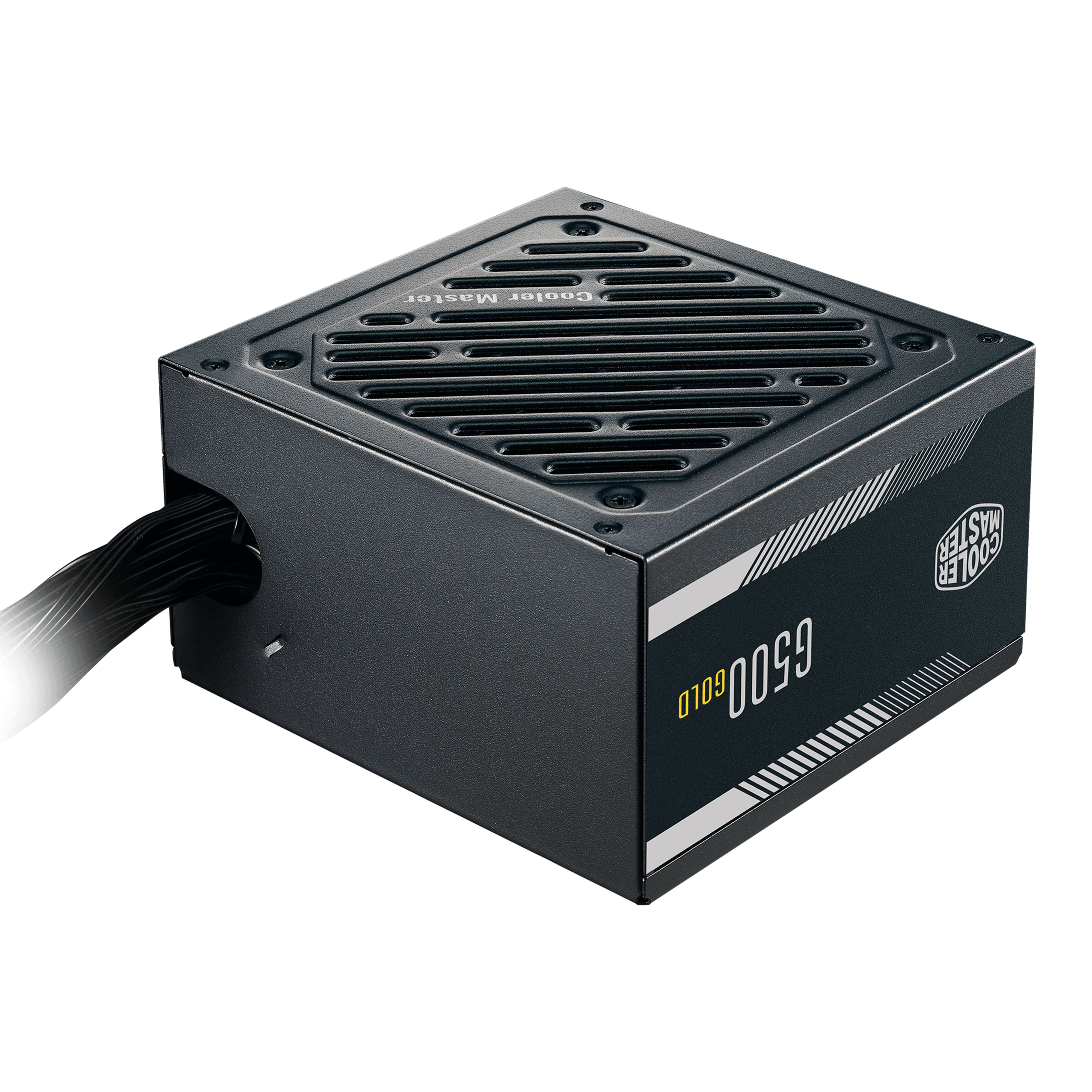 Cooler Master Cooler Master G500 Gold Power Supply, 500W 80+ Gold  Efficiency, Intel ATX Version 2.52, Fixed Flat Black Cables Quiet HDB Fan,  Year Warran