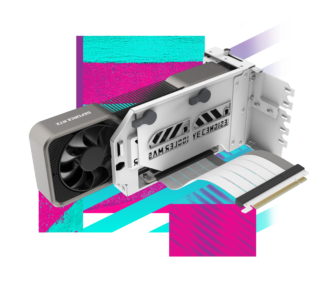 Natively Compatible with "flow-through" GPU Coolers