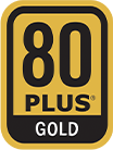 80 Plus Gold certified efficiency