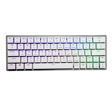 Cooler Master SK621 White Low Profile 60% Gaming Keyboard