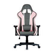 Caliber R1S Rose Grey Edition Gaming Chair - Front angle view