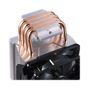 4 heat pipes with Direct Contact Technology effectively provide excellent heat dissipation.