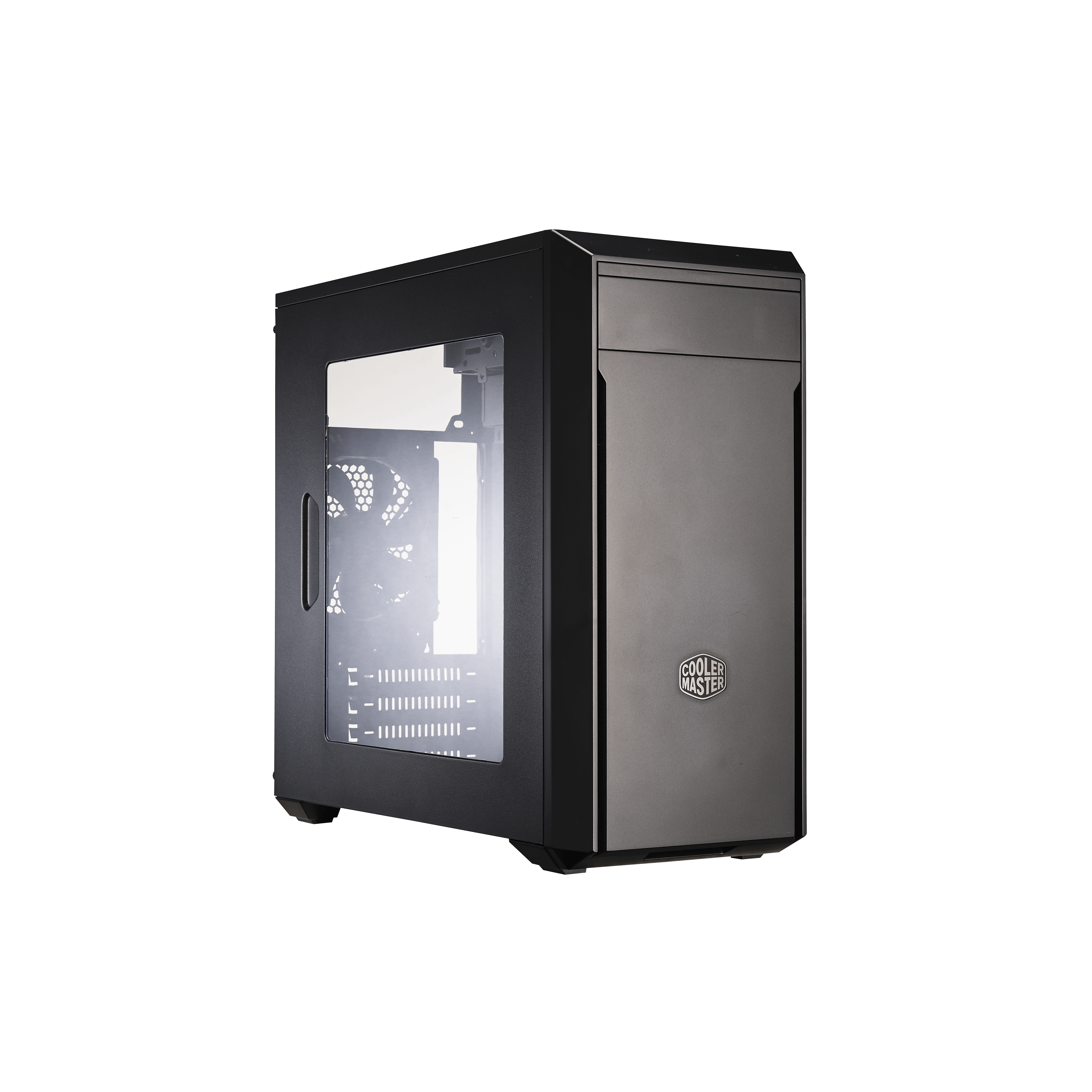 Cooler Master MasterBox Lite 3.1 TG mATX Case with Dark Mirror Front Panel,  Tempered Glass Side Panel Customizable Trim Colors