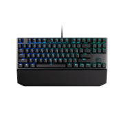 Brushed Aluminum and Compact Form -Tenkeyless design with slim profile and floating switches.