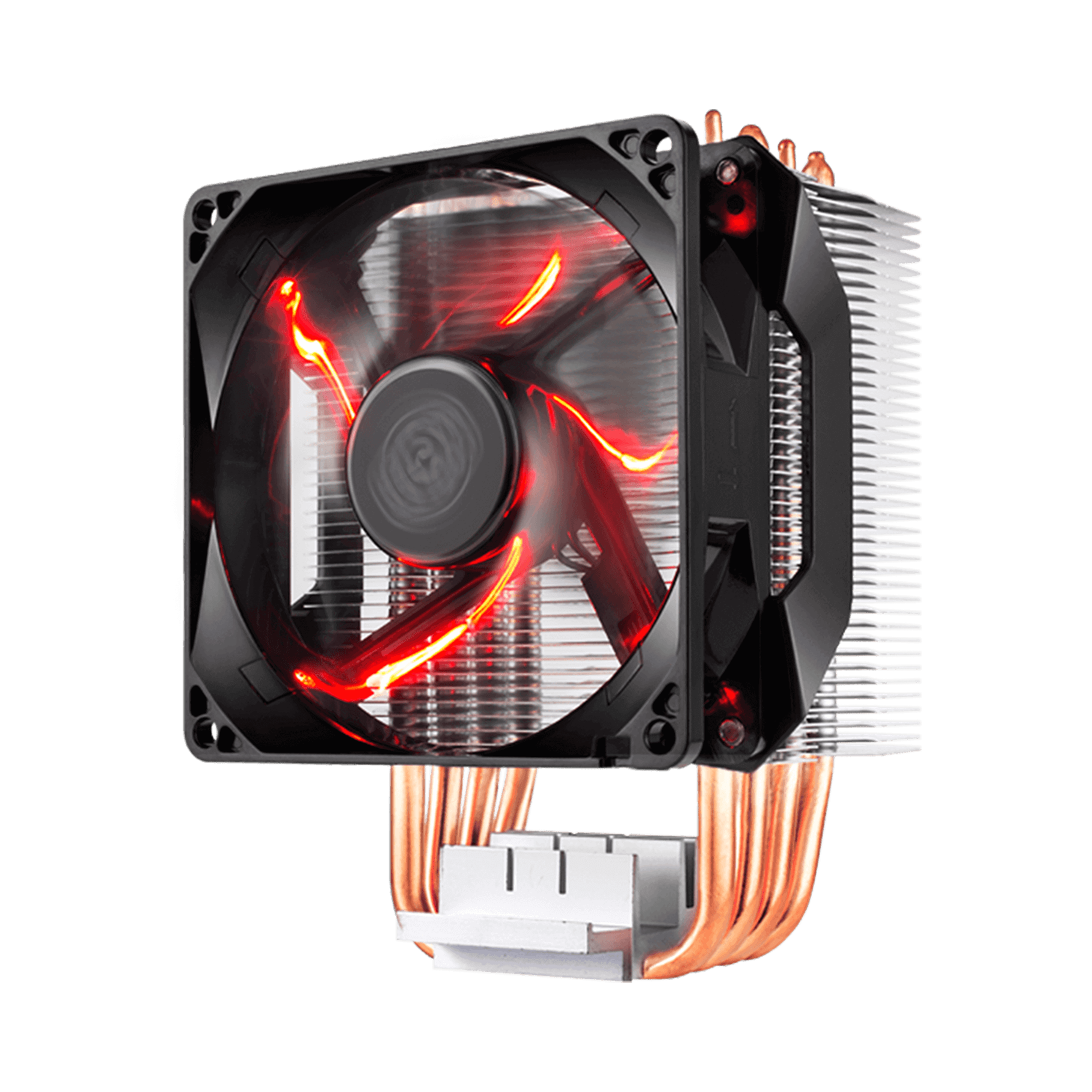 4 Copper Heat Pipes Cooler Master Hyper H410R RGB CPU Air Cooler Compact Aluminium Heatsink with 92mm RGB PWM Fan AMD & Intel Compatible Direct Contact Technology Low-Profile Cooling System