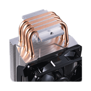 4 heat pipes with Direct Contact Technology effectively provide excellent heat dissipation