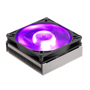 Stacked fin placement ensures minimal airflow resistance, allowi.ng cooler air flow into the heatsink