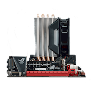 4 heatpipes with Direct Contact Technology effectively provide excellent heat dissipation